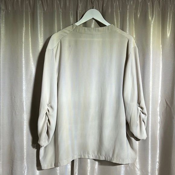 Massini Beige Open Front Cardigan - Picture 4 of 5